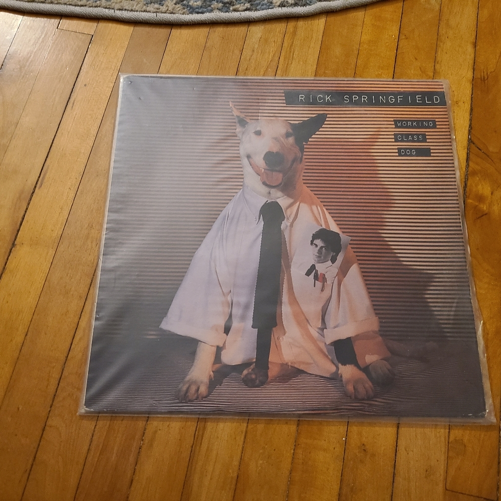 Rick Springfield Working Class Dog vintage vinyl record black LP